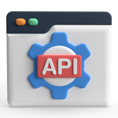 API  3D Icon