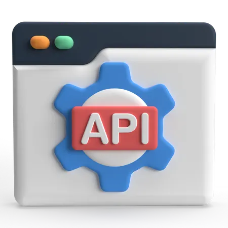 API  3D Icon