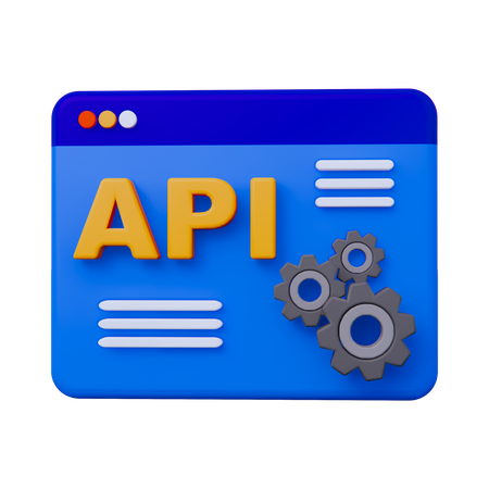 API 설정  3D Icon