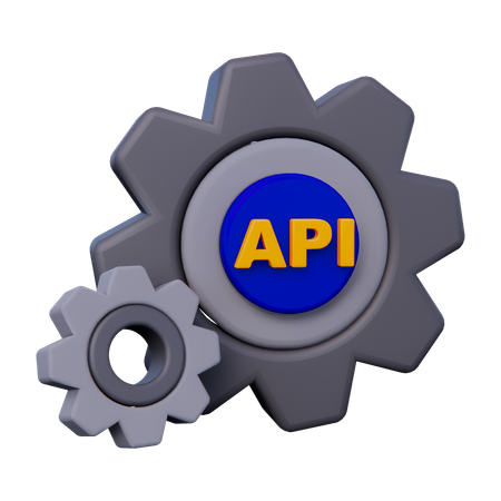 API 설정  3D Icon