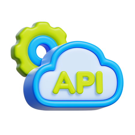 클라우드 API  3D Icon