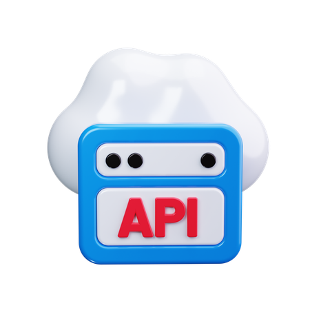 클라우드 API  3D Icon