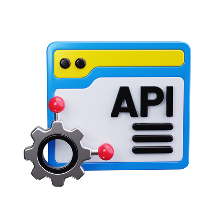 API 인터페이스  3D Icon