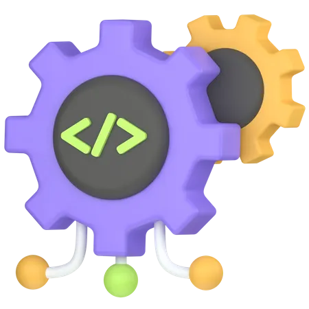API In Programming 3D Icon