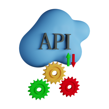 Nuage d'API  3D Icon