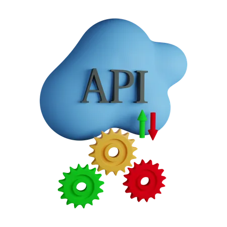 Api Cloud 3 D Icon Contains PNG BLEND GLTF And OBJ Files 3D Icon