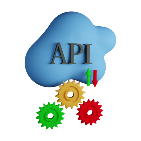 API cloud  3D Icon