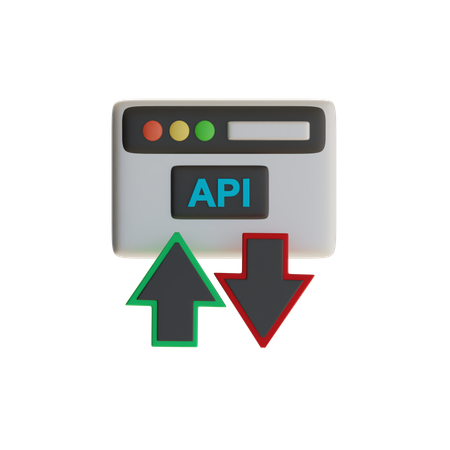 Api Communication Flow  3D Icon