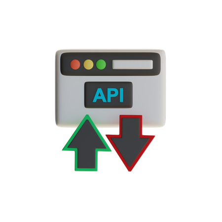 Fluxo de comunicação da API  3D Icon