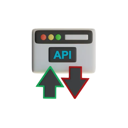 Fluxo de comunicação da API  3D Icon
