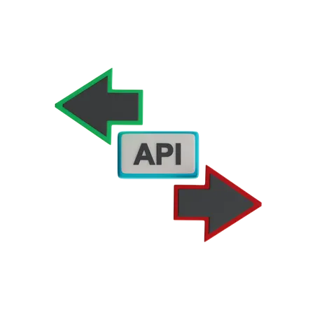 Api Data Flow  3D Icon