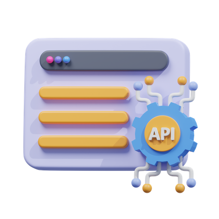 Api development  3D Icon
