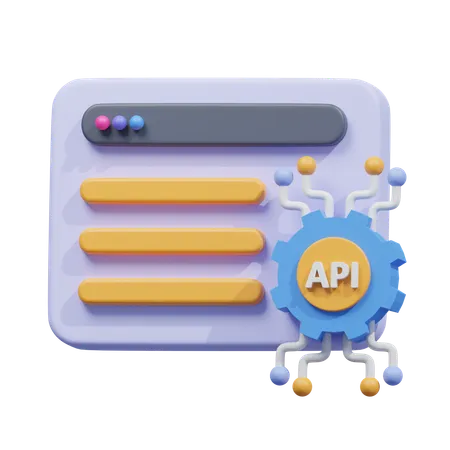 Api development  3D Icon