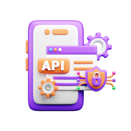 API 개발  3D Icon