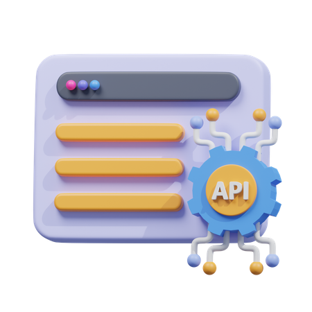 Api development  3D Icon