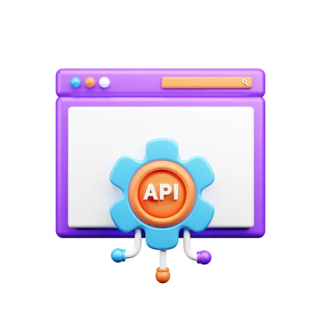 API Development  3D Icon