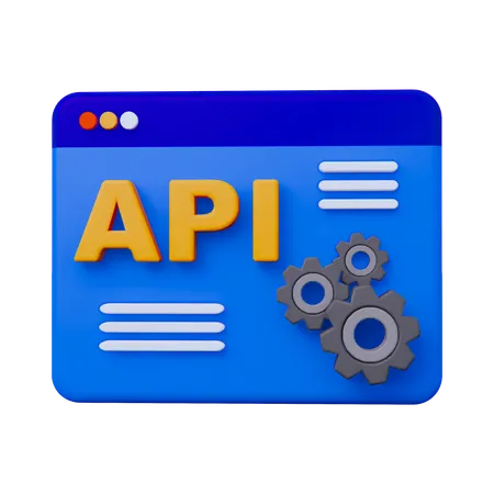 API-Einstellung  3D Icon