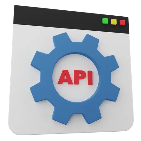 API-Einstellung  3D Icon