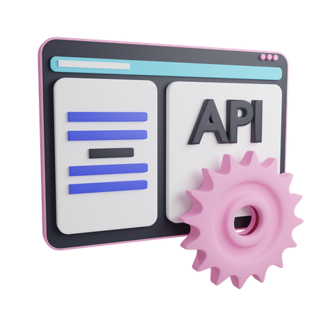 API-Entwicklung  3D Icon