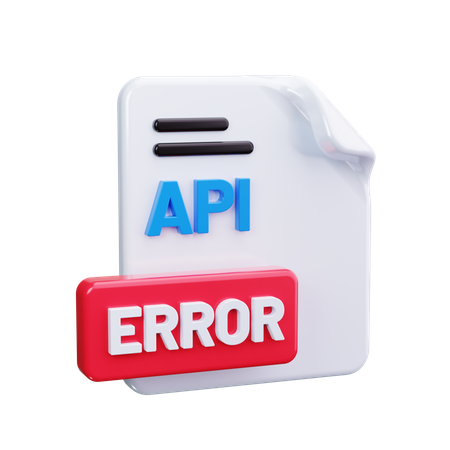 API error  3D Icon