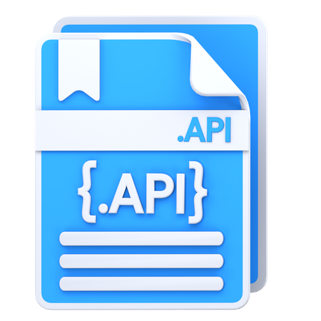 API 파일  3D Icon