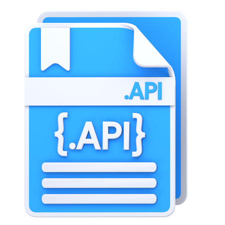 API file  3D Icon