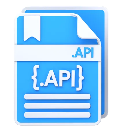 API file  3D Icon