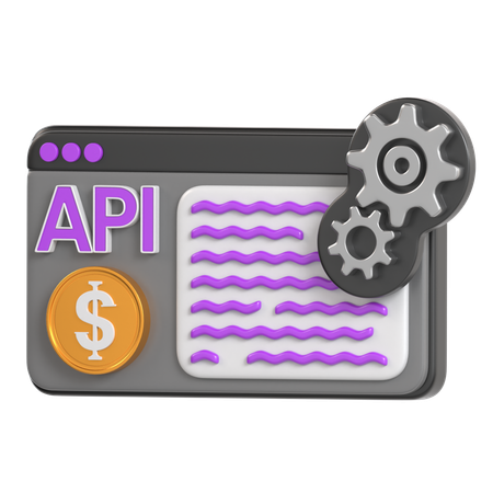 API Fintech  3D Icon