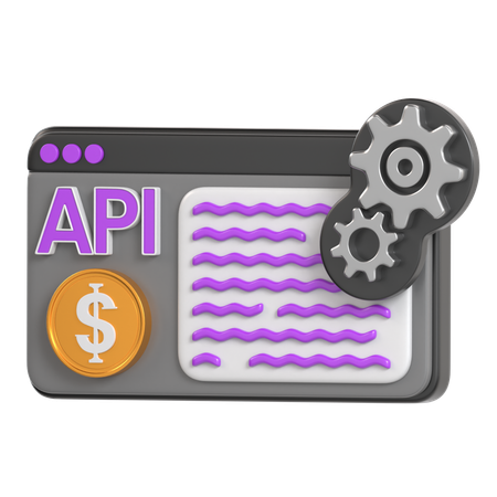 API Fintech  3D Icon