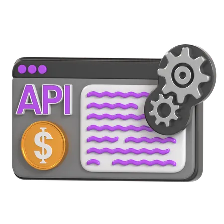 API Fintech  3D Icon