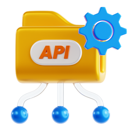 API-Integration  3D Icon