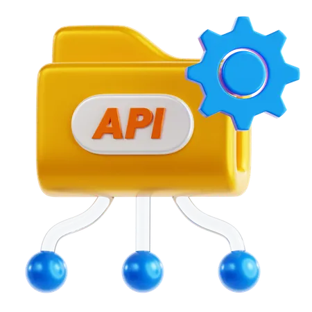 API-Integration  3D Icon