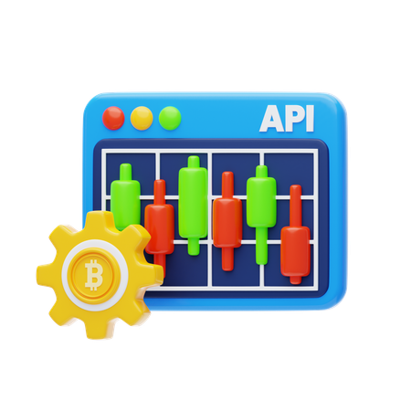 API Integration Crypto  3D Icon