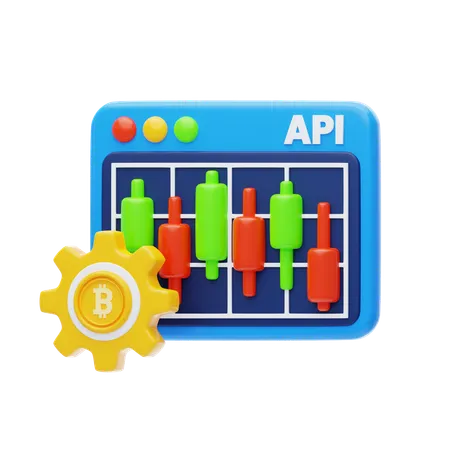 API Integration Crypto  3D Icon