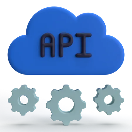Nube de API  3D Icon