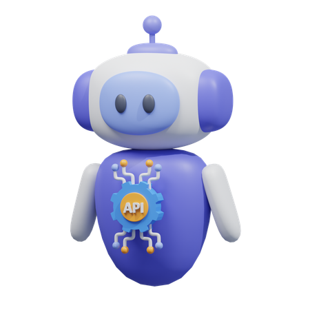 Personaje robot api  3D Icon