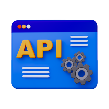 API設定  3D Icon