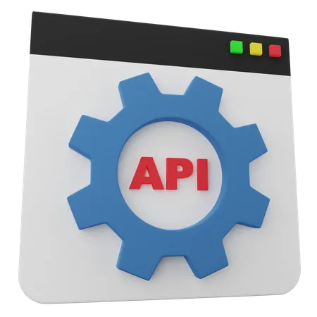 Api Setting  3D Icon