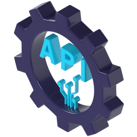 API Web  3D Icon