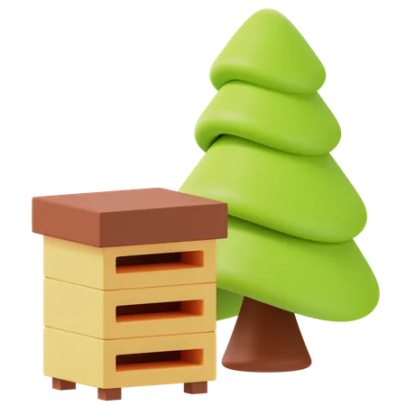 Apiary  3D Icon