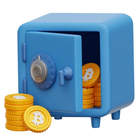 Apilamiento de bitcoins  3D Icon