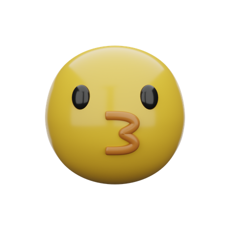 Apito de boca  3D Emoji