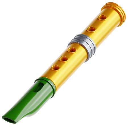 Apito de estanho  3D Icon