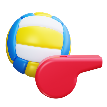 Apito de voleibol  3D Icon