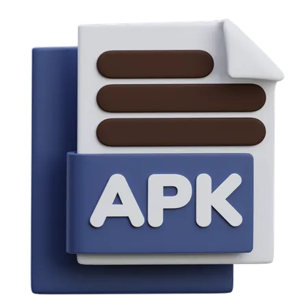 APK 파일  3D Icon