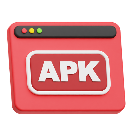 Apk Website  3D Icon