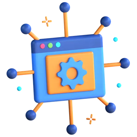 Aplicação descentralizada  3D Icon