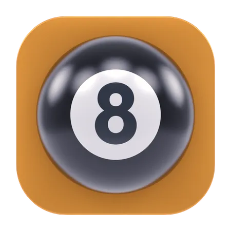 Aplicación bola 8  3D Icon