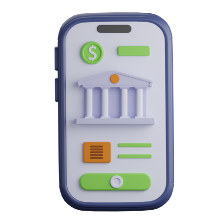 Aplicación bancaria  3D Icon