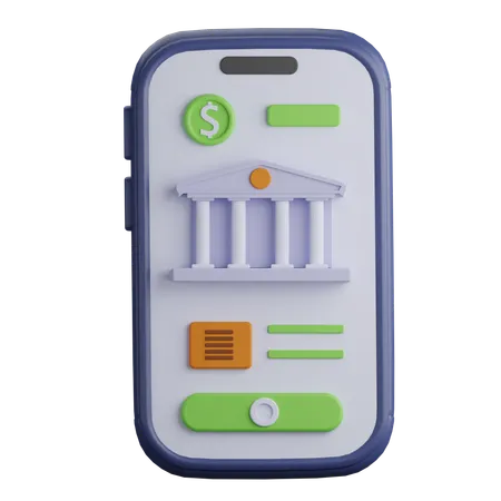 Aplicación bancaria  3D Icon